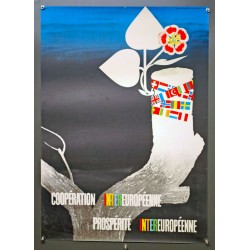 Aff. 55x75cm - Coopération Européenne Prospérité Intereuropéenne Arbre Blessé