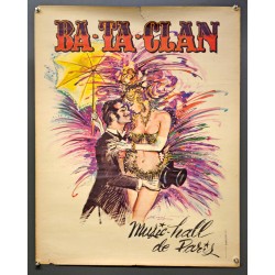 Aff. 51x65cm - Ba Ta Clan Music Hall de Paris