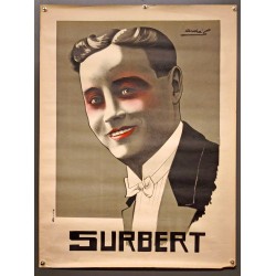 Aff. 60x80cm - Surbert Chansonnier Maquillé Etat B-