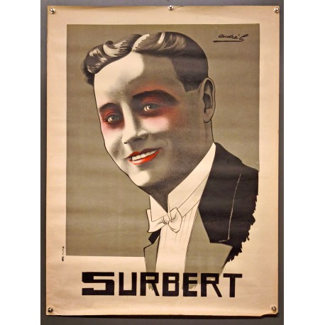 Aff. 60x80cm - Surbert Chansonnier Maquillé Etat B-