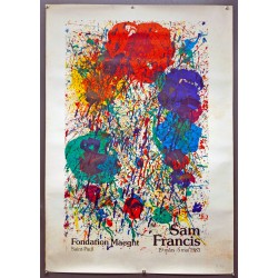 Aff. 70x102cm - Sam Francis 1983 Fondation Maeght