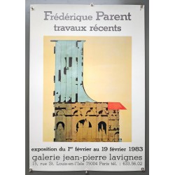 Aff. 50x76cm - Frédérique Parent Travaux Récents 1983 Galerie Jean Pierre Lavignes