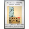 Aff. 50x76cm - Frédérique Parent Travaux Récents 1983 Galerie Jean Pierre Lavignes