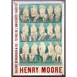 Aff. 44x64cm - Henry Moore Galerie Berggruen Paris