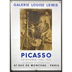 Aff. 46x64cm - Picasso Peintures 1962 1962 Galerie Louise Leiris