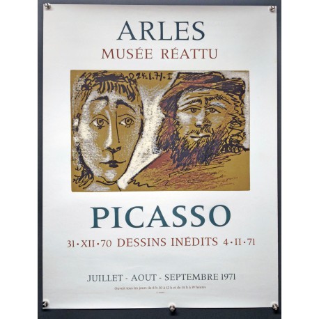 Aff. 50x68cm - Picasso Dessins Inédits 1970 1971 Musée Réattu