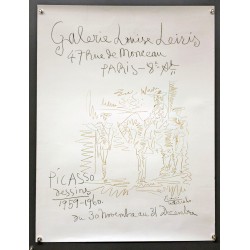 Aff. 50x66cm - Picasso Dessins 1959 1960 Galerie Louise Leiris