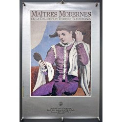 Aff. 40x60cm - Picasso Maitres Modernes de la collection Thyssen Bornemisza 1986