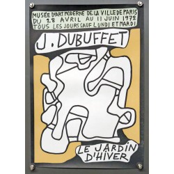 Aff. 29x42cm - Jean Dubuffet Le Jardin d'Hiver Musée d'art moderne de Paris 1972