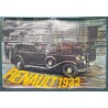 Aff. 63x45cm - Renault 1932 Voiture Noire Photomontage