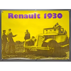 Aff. 63x45cm - Renault 1930 Reina Stella Photomontage
