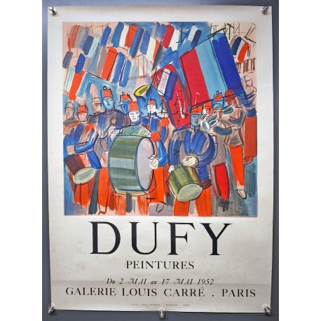 Aff. 47x62cm - Raoul Dufy Peintures Galerie Louis Carré 1952