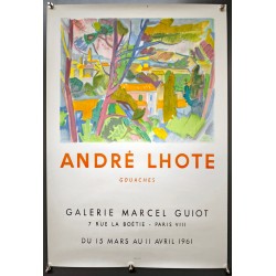 Aff. 46x62cm - André Lhote Gouaches Galerie Marcel Guiot 1961