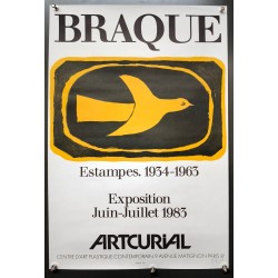 Aff. 40x60cm - Georges Braque Estampes 1934 1963 Exposition 1983 Artcurial