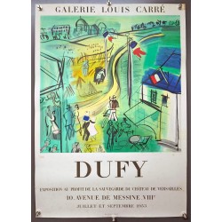 Aff. 45x64cm - Raoul Dufy Galerie Louis Carré 1953