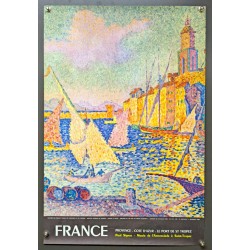 Aff. 40x60cm - Paul Signac Le Port de Saint Tropez Musée de l'Annonciade