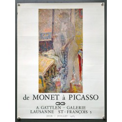 Aff. 46x61cm - Bonnard De Monet à Picasso GG 1963