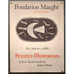 Aff. 48x63cm - Manet Peintres Illustrateurs le livre illustré moderne Fondation Maeght