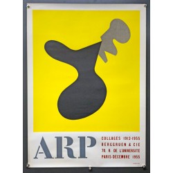 Aff. 48x67cm - Jean Arp Collages 1912 1955 Berggruen et Cie 1955