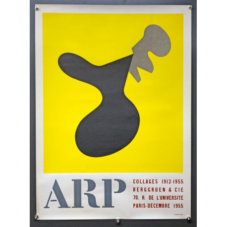 Aff. 48x67cm - Jean Arp Collages 1912 1955 Berggruen et Cie 1955