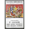 Aff. 40x60cm - Fernand Léger Les Cyclistes au bois de Boulogne Hotel Meurice 1987