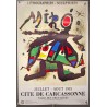 Aff. 45x64cm - Joan Miro Salle des Chevaliers Carcassonne 1981
