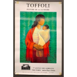 Aff. 46x70cm - Toffoli Peintre de la Lumière Art Mural