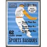 Aff. 55x78cm - 63e Grande Semaine des Sports Basques 1984