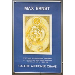 Aff. 52x77cm - Max Ernst 1970 Galerie Alphonse Chave Vence Frottages Lithographies Originaux