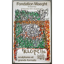 Aff. 44x72cm - Fondation Maeght Riopelle Sculptures et Grands Formats