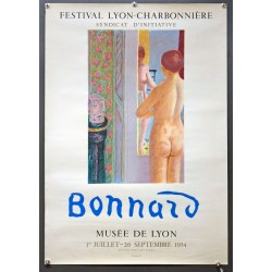Aff. 50x70cm - Bonnard Musée de Lyon Festival Lyon Charbonnière 1954