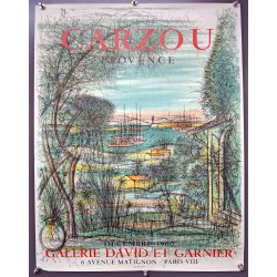 Aff. 48x66cm - Carzou Provence Galerie David et Garnier 1960