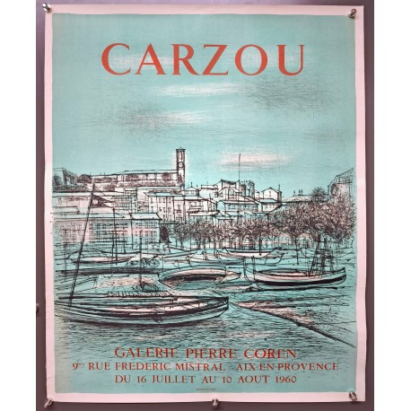 Aff. 53x68cm - Carzou Galerie Pierre Coren 1960