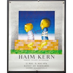 Aff. 54x68cm - Haim Kern Obilder Collagen Druckgraphik 1974