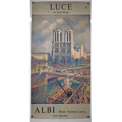 Aff. 42x78cm - Luce Un Pointilliste Albi Musée Toulouse Lautrec