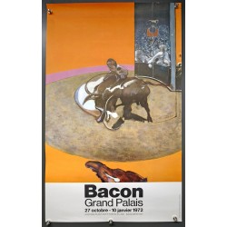 Aff. 43x72cm - Bacon Grand Palais 1972
