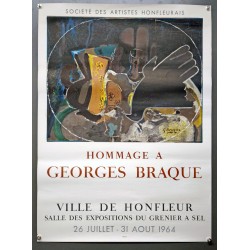 Aff. 53x73cm - Georges Braque Hommage à George Braque Honfleur 1964