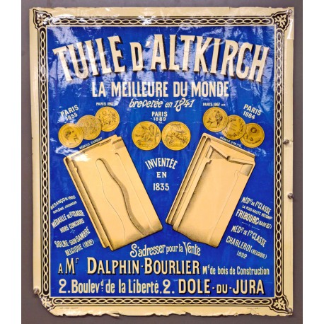 Aff. 54x63cm - La Tuile d'Altkirch La Meilleure du Monde 1892