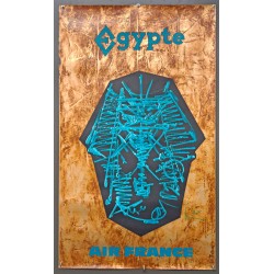 Aff. 60x100cm - Air France Egypte Georges Mathieu Etat B
