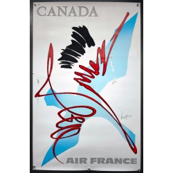 Aff. 60x100cm - Air France Canada Georges Mathieu