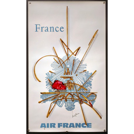 Aff. 60x100cm - Air France France Georges Mathieu