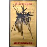 Aff. 60x100cm - Air France Allemagne Georges Mathieu Etat A