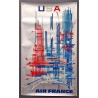 Aff. 60x100cm - Air France USA Georges Mathieu