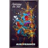 Aff. 60x100cm - Air France Amérique du Sud Georges Mathieu Etat A