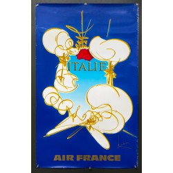 Aff. 60x100cm - Air France Italie Georges Mathieu