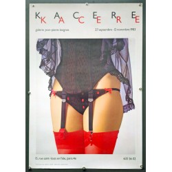 Aff. 53x78cm - Kacere Galerie Jean Pierre Lavignes 1983