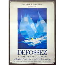 Aff. 55x76cm - Defossez Galerie d'art de la place Beauvau 1982
