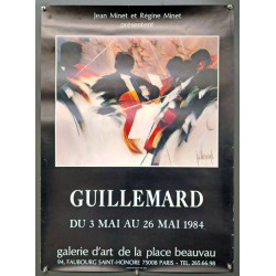 Aff. 55x76cm - Guillemard Galerie d'art de la place Beauvau 1984