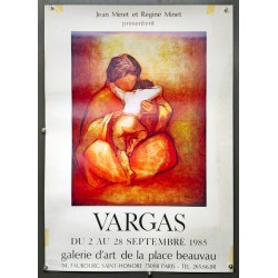Aff. 55x76cm - Vargas Galerie d'art de la place Beauvau 1985