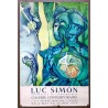 Aff. 48x73cm - Luc Simon Aquarelles Lithographies Galerie Contemporaine 1974